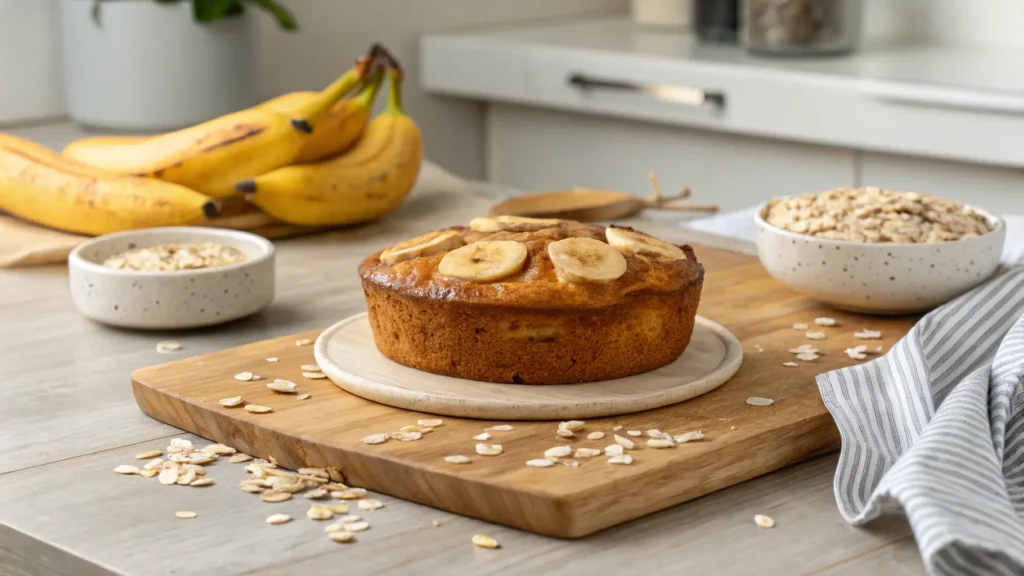 Healthy Bariatric Banana Recipe with a golden brown crust.