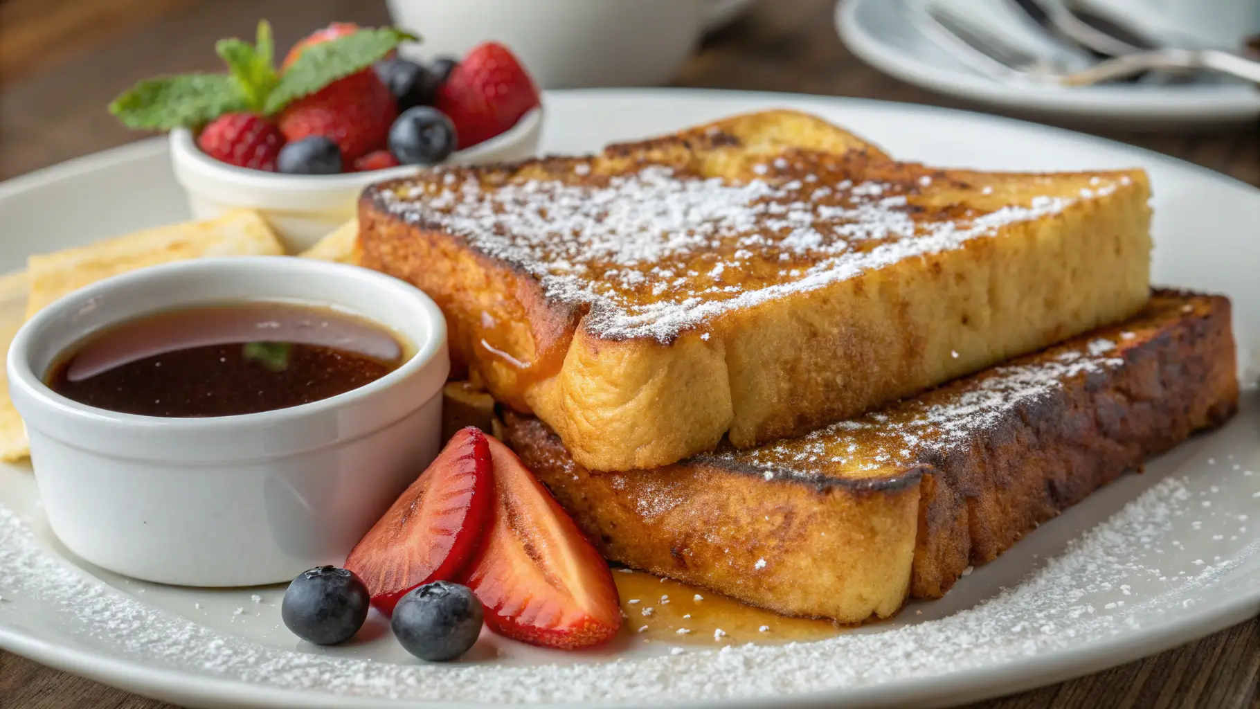 Perfectly cooked French toast