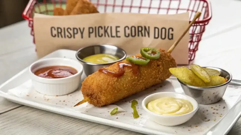 Crispy Pickle Corn Dog