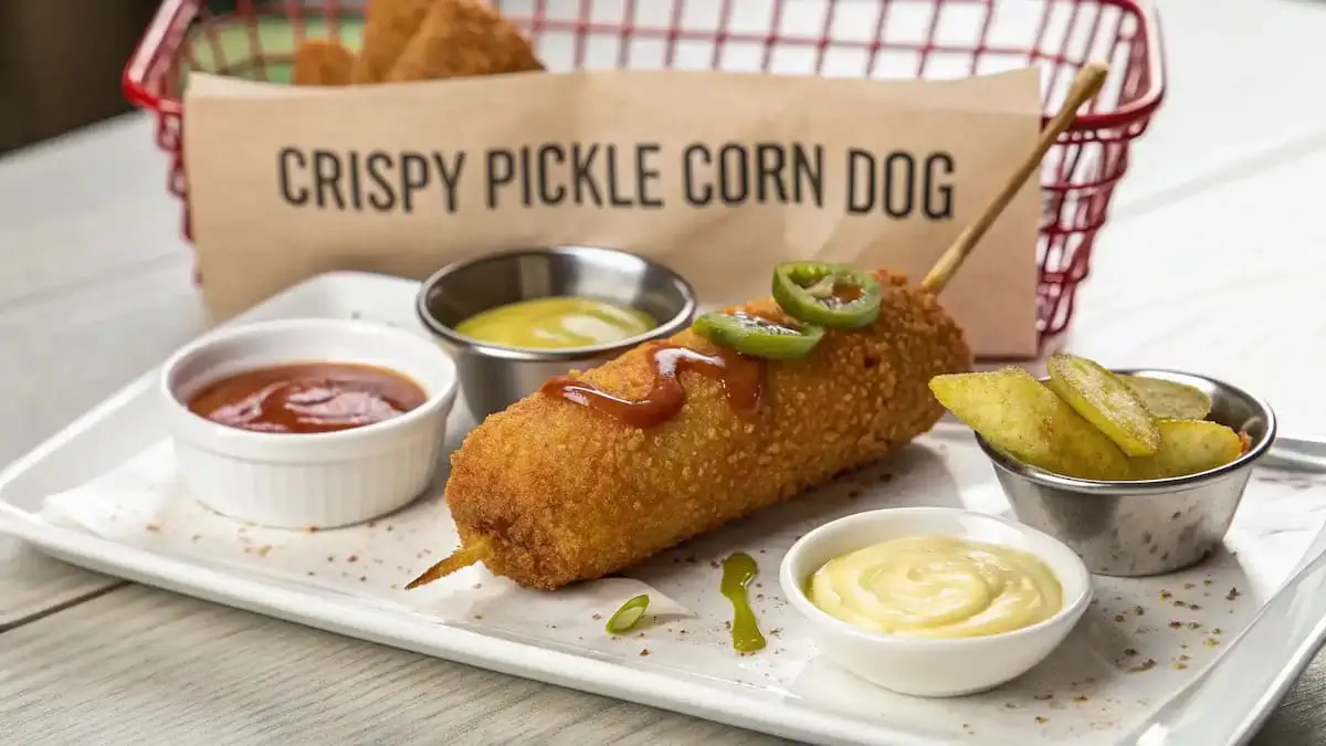 Crispy Pickle Corn Dog