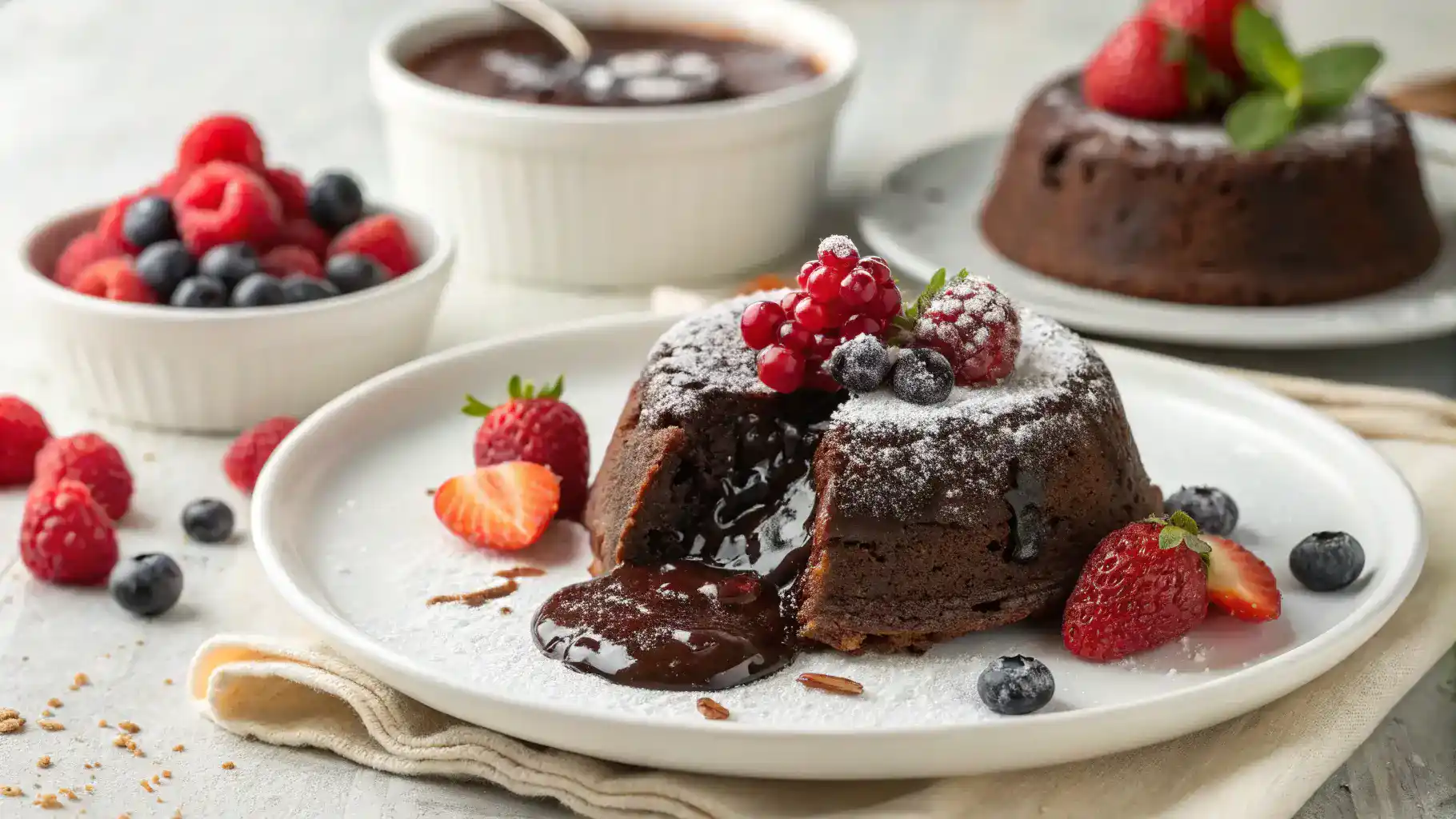 Decadent Air Fryer Chocolate Lava Cake