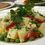 Delicious ozette potato salad served in a bowl.