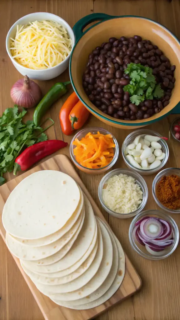 Ingredients for Bush Family Enchiladas