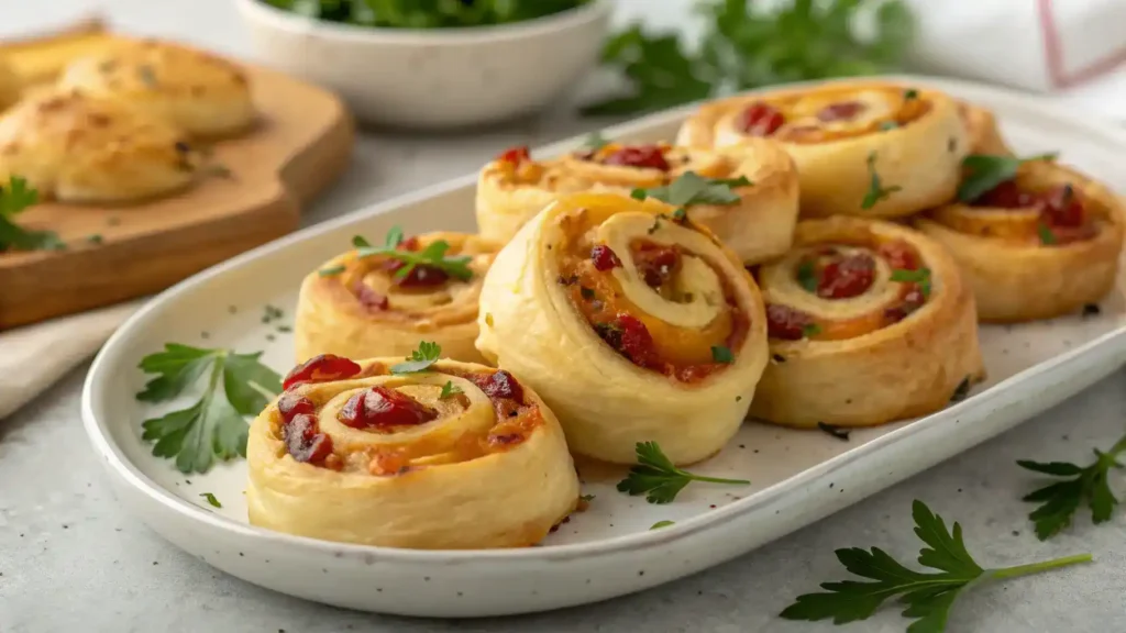 Delicious pepper jelly air fryer pinwheels