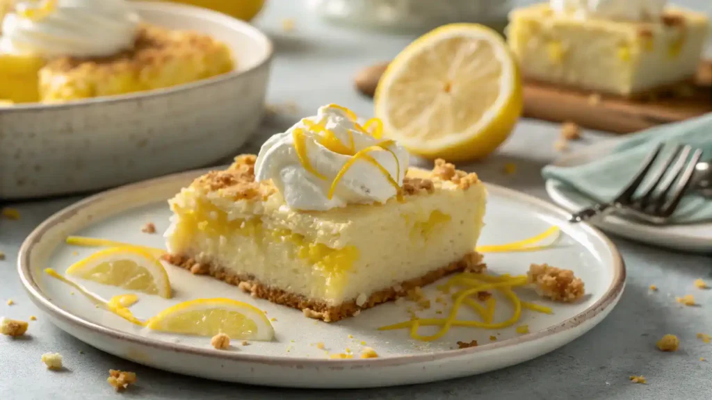 Zesty Lemon Cheesecake Dump Cake