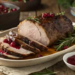 Cranberry Balsamic Glazed Beef Roast
