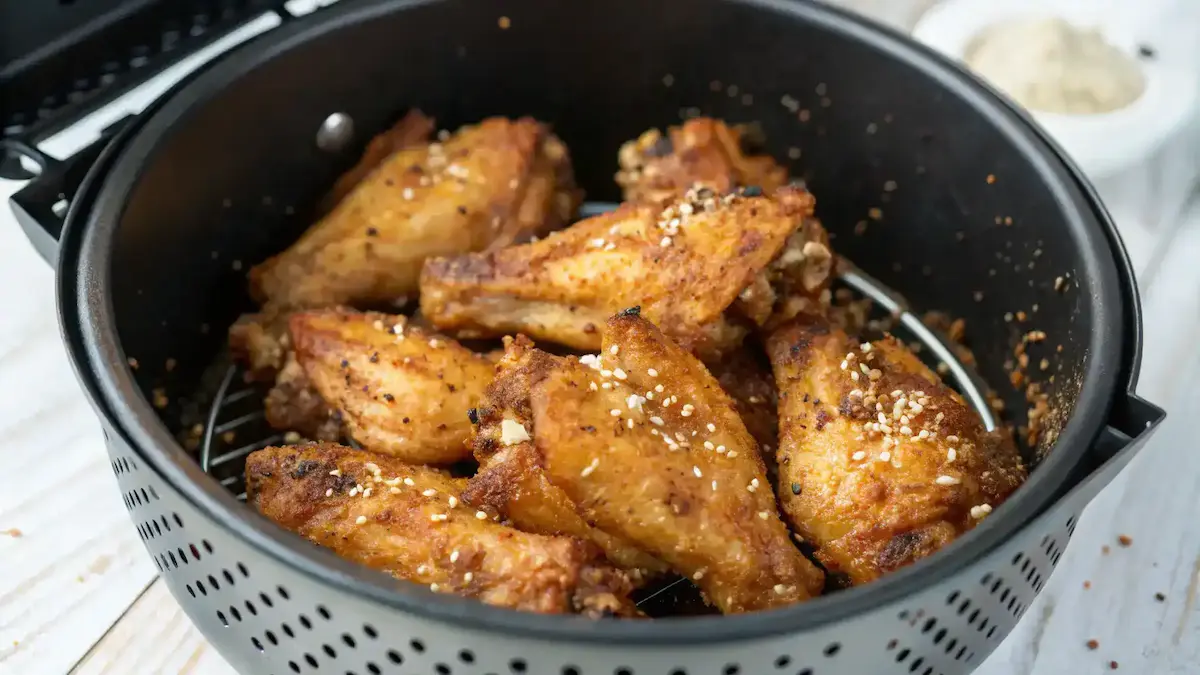 Crispy Frozen Chicken Wings in Air Fryer