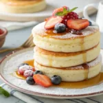 Fluffy Japanese Soufflé Pancakes