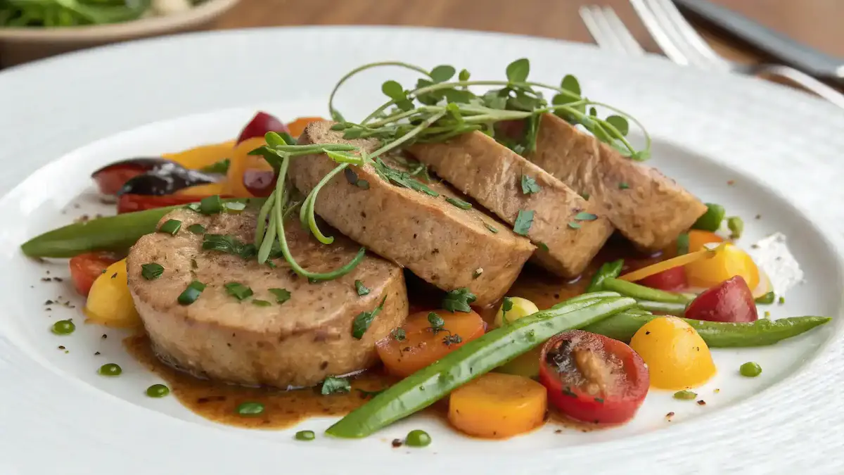 Delicious seitan dish