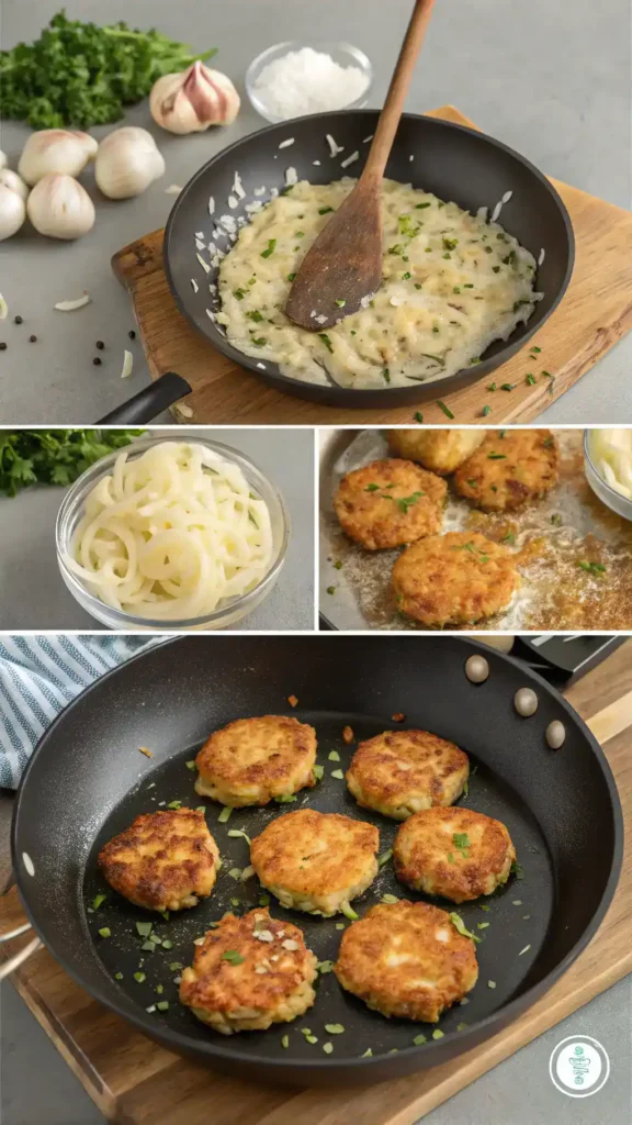 Frying Crispy Amish Onion Fritters
