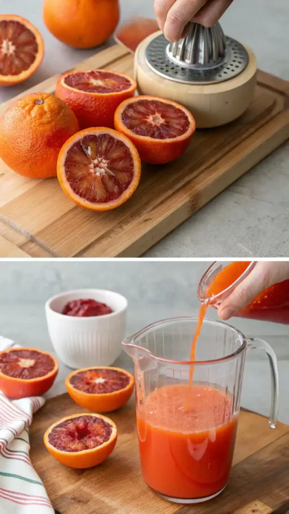Ingredients for Blood Orange Juice