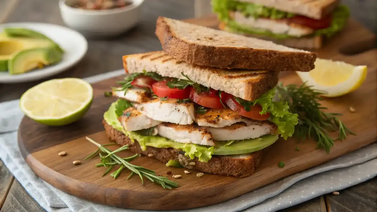 Delicious Chicken Club Sandwich