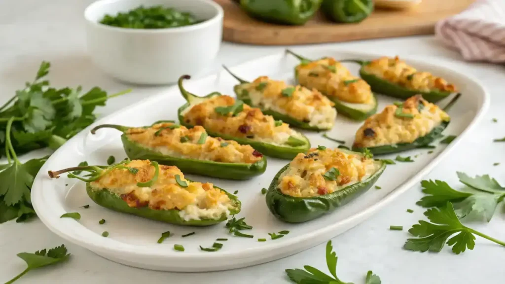 Delicious Jalapeño Poppers on a plate