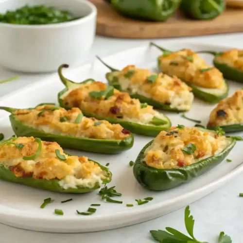 Delicious Jalapeño Poppers on a plate
