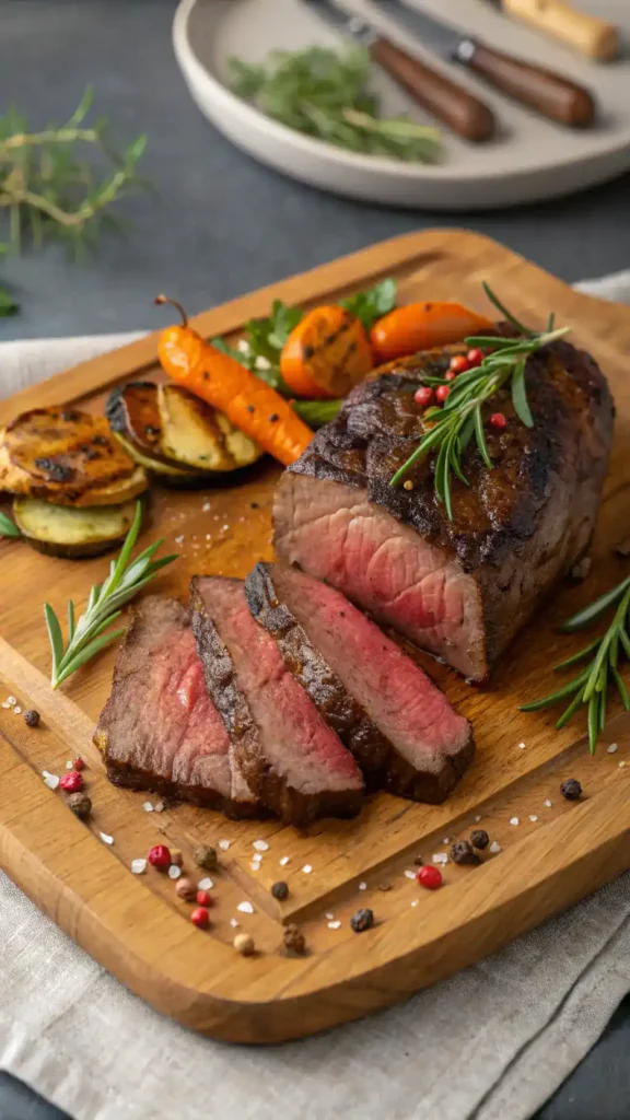 Perfectly cooked Sirloin Tip Steak