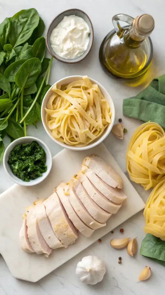 Ingredients for Boursin Chicken Pasta