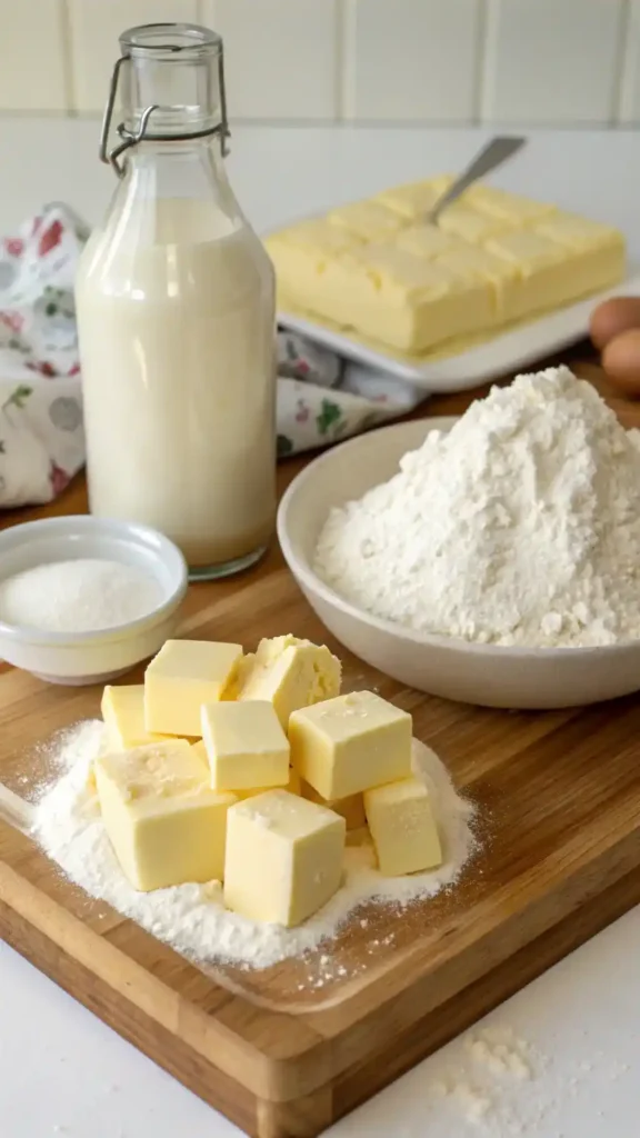 Ingredients for Buttermilk Biscuits