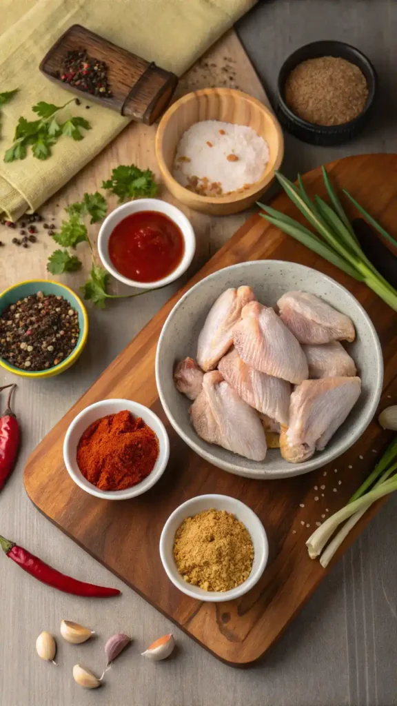 Ingredients for Chicken Wings