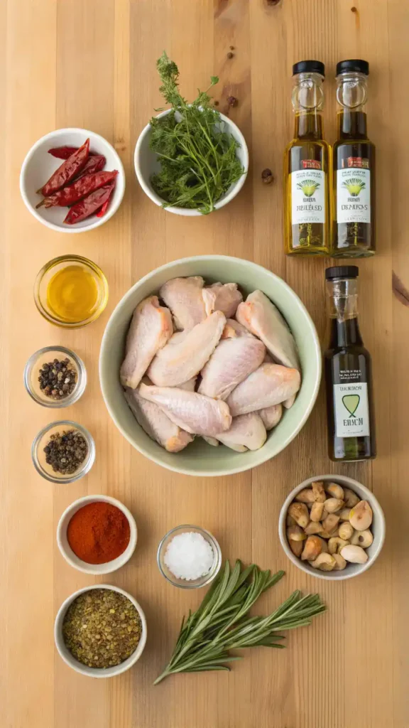 Ingredients for Costco Chicken Wings