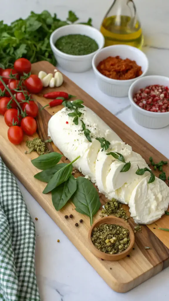 Ingredients for Italian Cheese Log