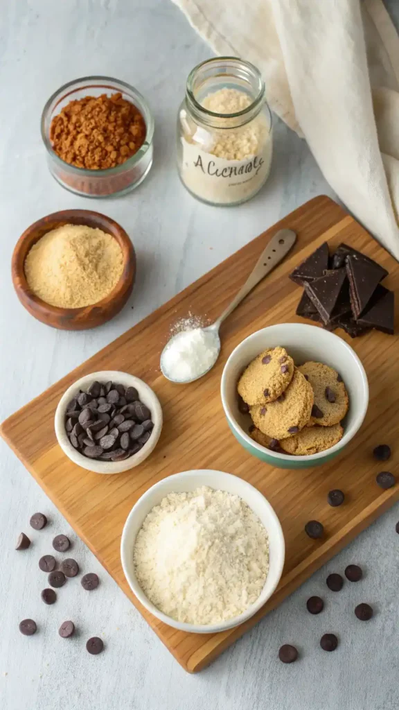 Ingredients for Low-Sugar Cookies
