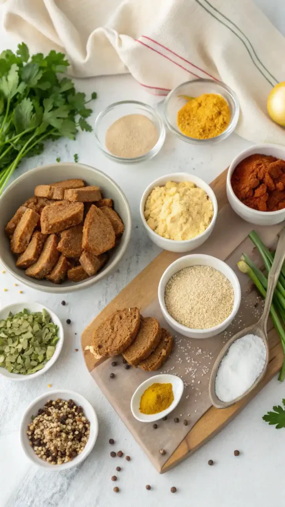 Ingredients for making seitan