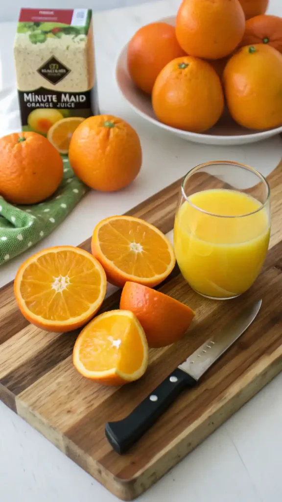 Ingredients for Minute Maid Orange Juice