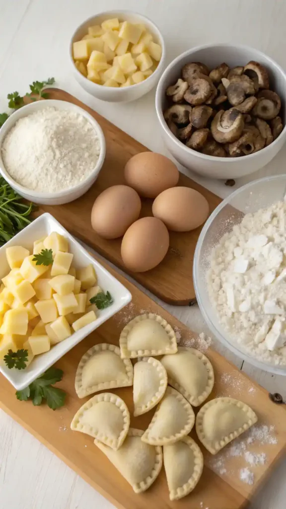 Ingredients for Pierogi