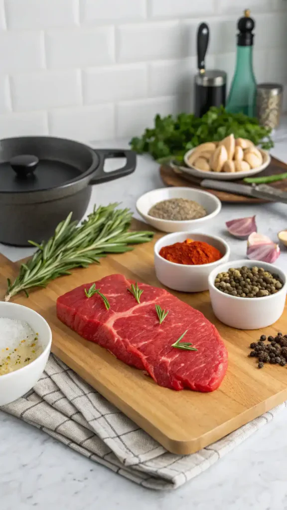 Ingredients for Sirloin Tip Steak