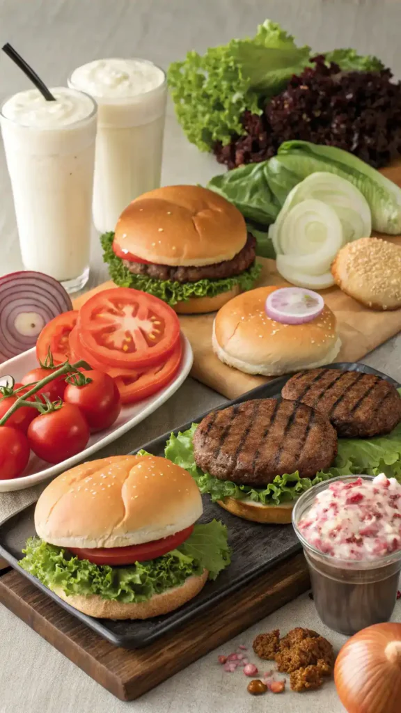 Ingredients for homemade Steak 'n Shake