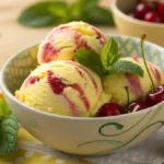 Delicious Lemon Cherry Gelato