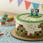 Finished Minecraft Cake