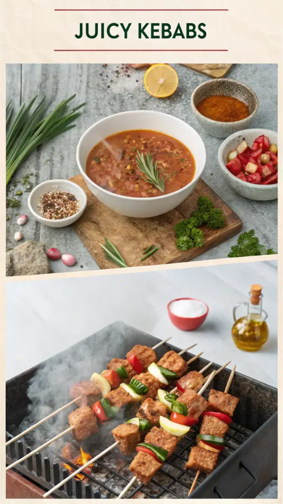 Step-by-step guide to making kebabs