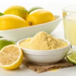 True Lemon powder with fresh lemons.