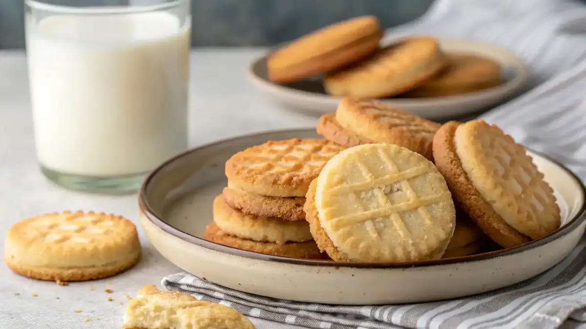 Delicious Vanilla Wafer Cookies served on a plate.