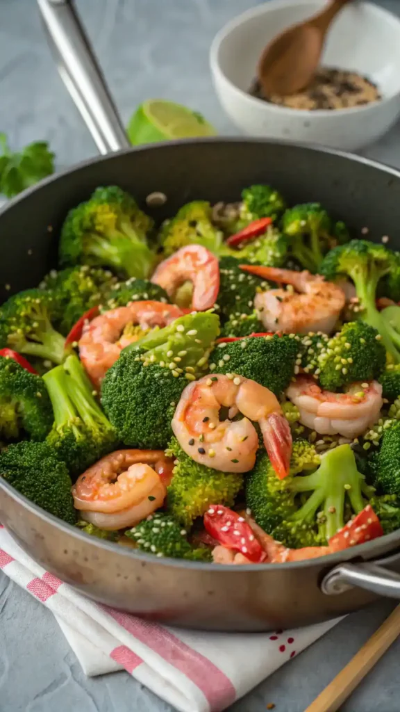 Delicious Broccoli and Shrimp Sauté