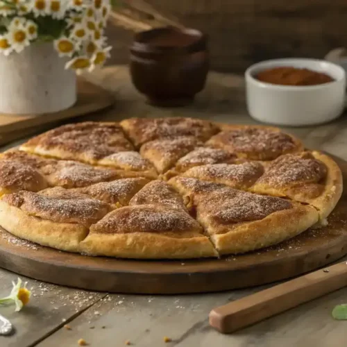 Cinnamon-Sugar Pizza Made with Crescent Rolls