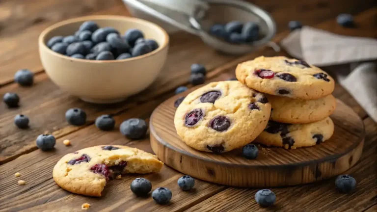 Freshly Baked Blueberry Cheesecake Cookies