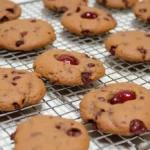 Freshly Baked Chocolate Cherry Cookies