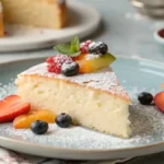 Slice of Light & Fluffy Yogurt Cloud Cake