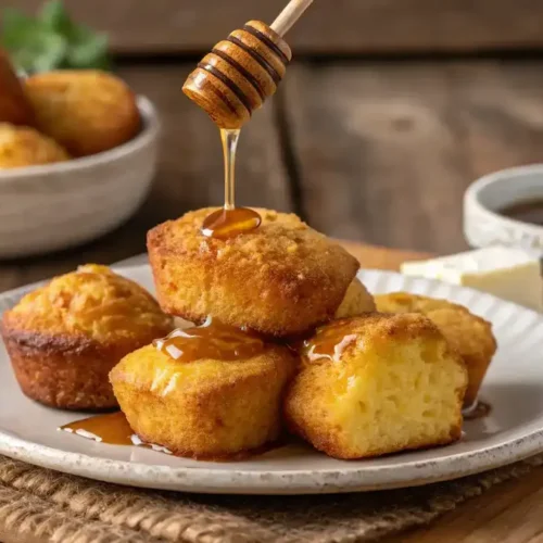 Southern-Style Honey Butter Cornbread Poppers
