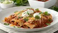 Finished enchiladas ready to serve