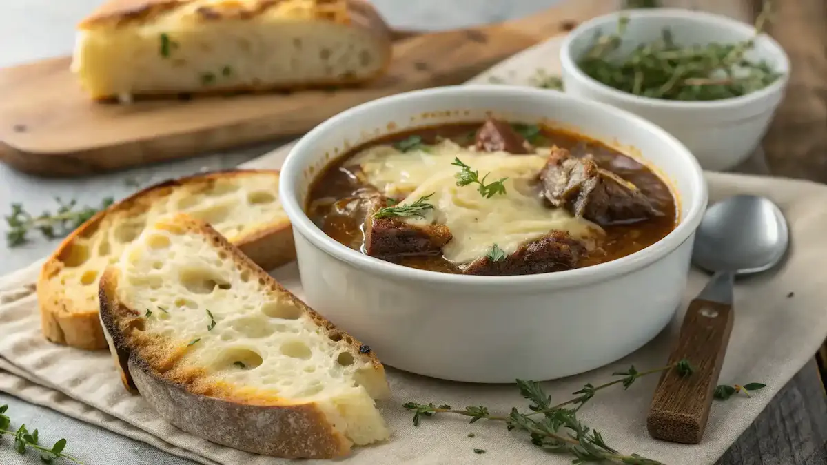 Delicious French Onion Short Rib Soup