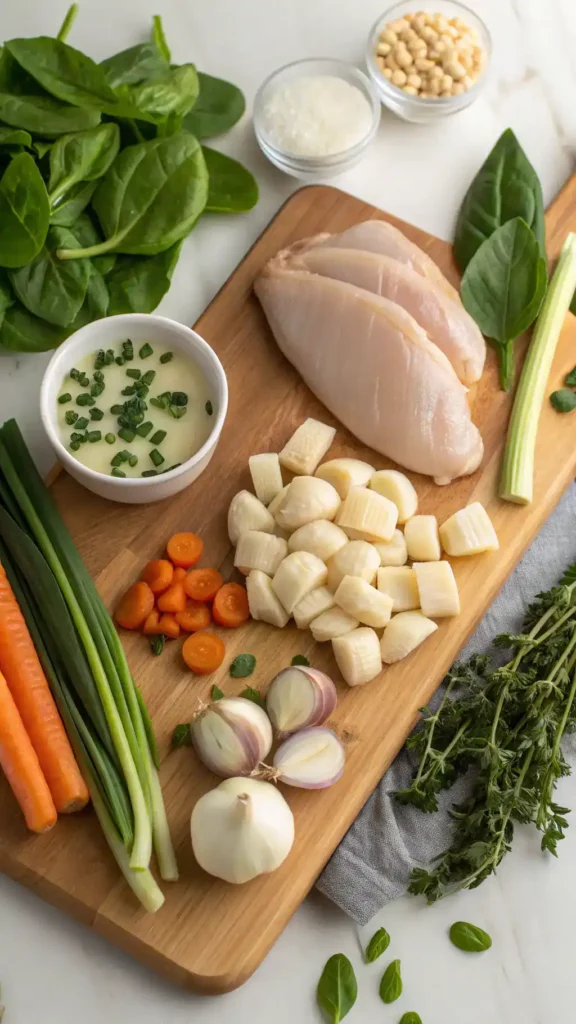 Ingredients for Chicken Gnocchi Soup