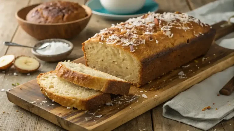 Freshly Baked Hawaiian Coconut Banana Bread
