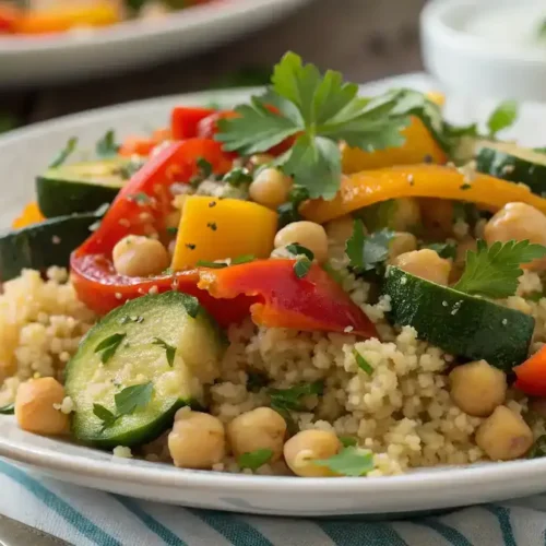 Delicious gluten-free vegetarian dish