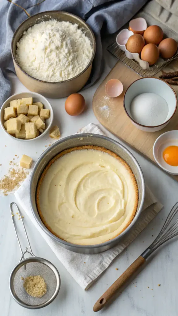 Step-by-step instructions for making Cream Cheese Cake