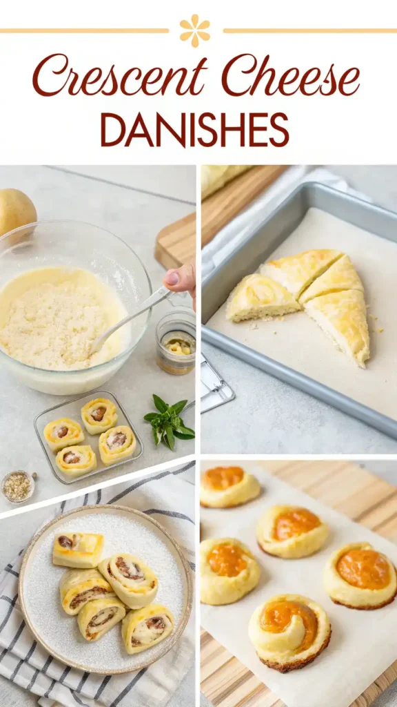 Making Crescent Cheese Danishes