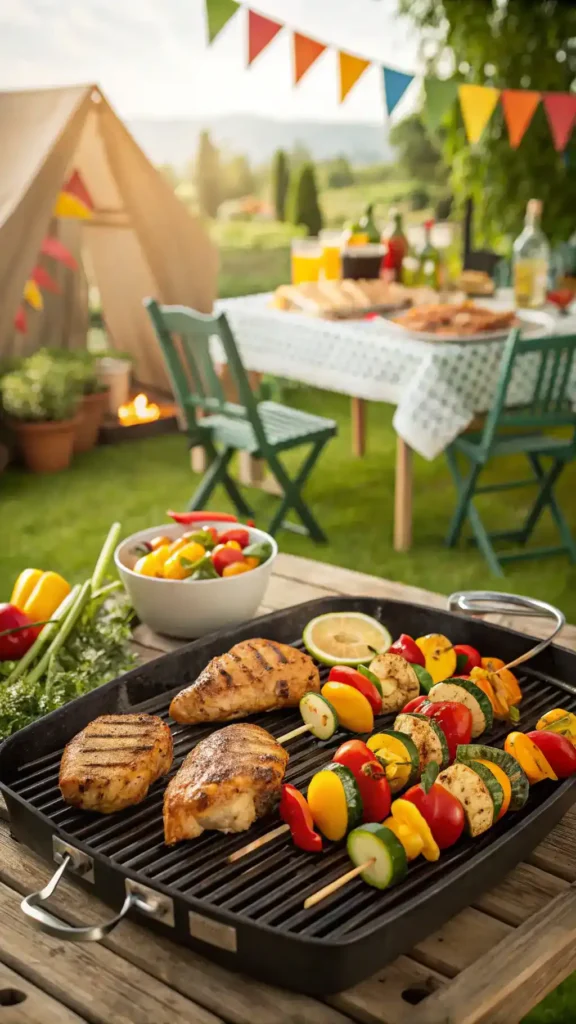 Grilling Easy BBQ Ideas with colorful vegetables