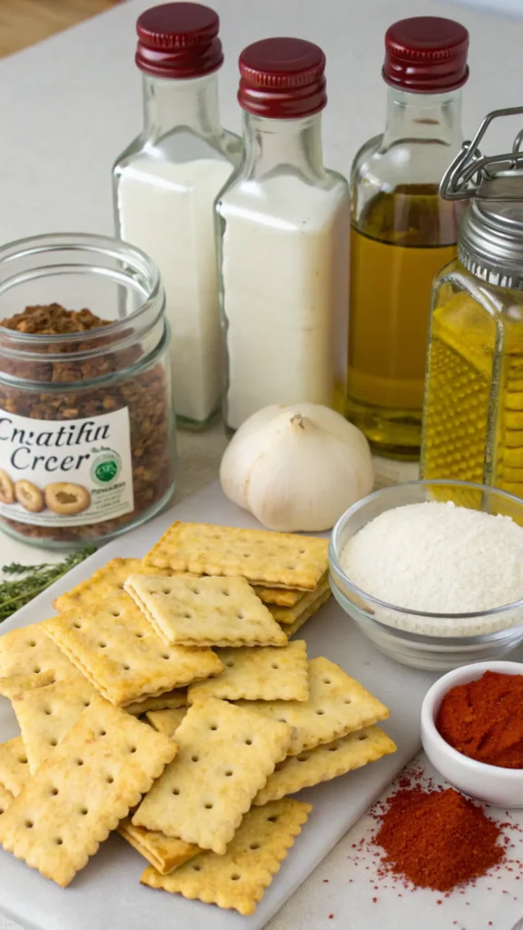 Ingredients for Easy Alabama Firecracker Crackers